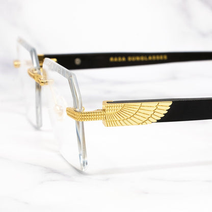 THE CANARSIE - CLEAR GOLD - Rasa Sunglasses