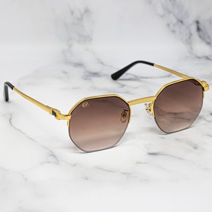 THE REGAL - WALNUT GOLD - Rasa Sunglasses