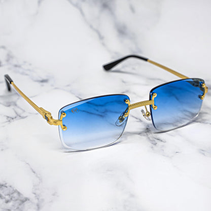 THE MOTTO II - AZURE GOLD - Rasa Sunglasses