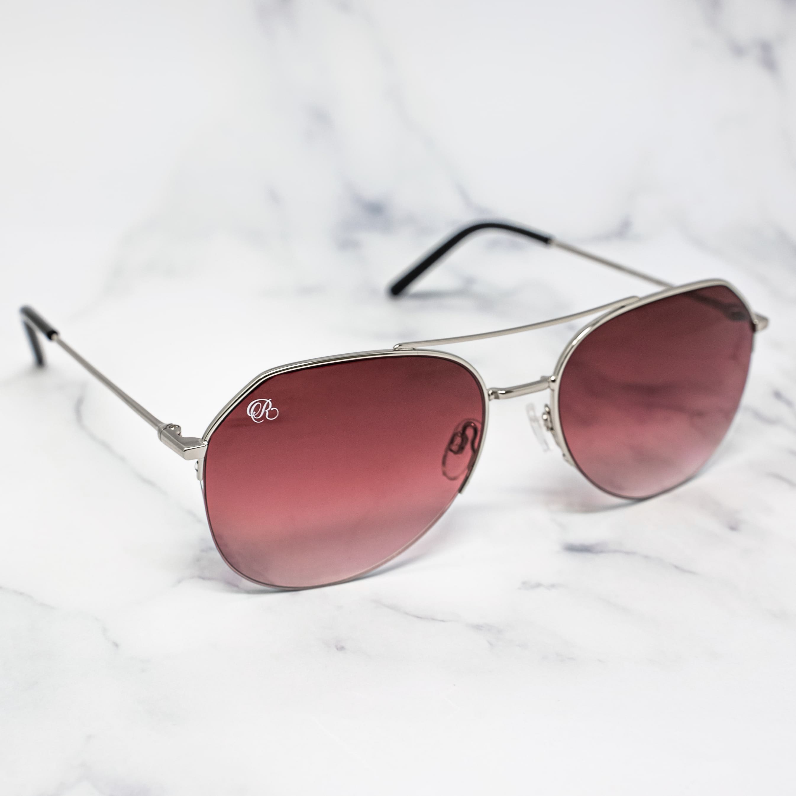 THE ACE - BURGUNDY SILVER